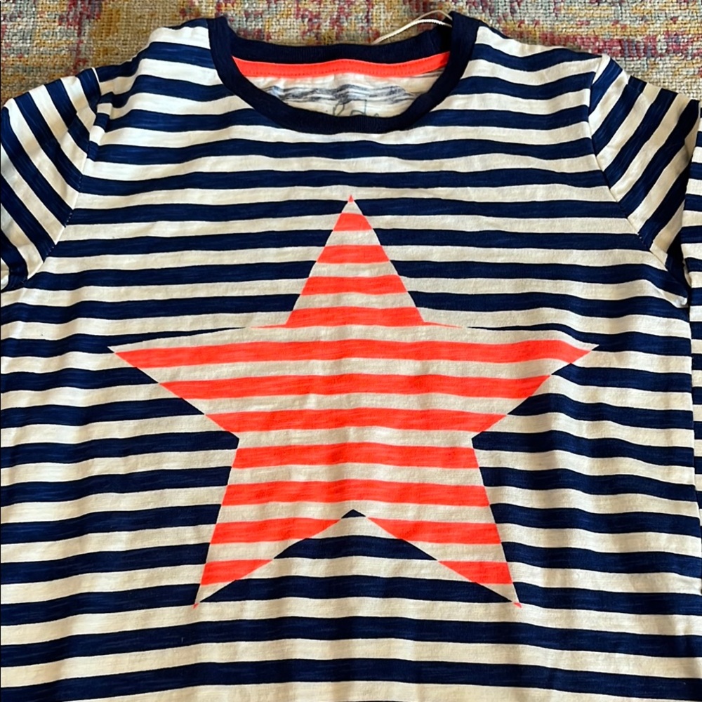 Striped Kids Shirt with Red Star